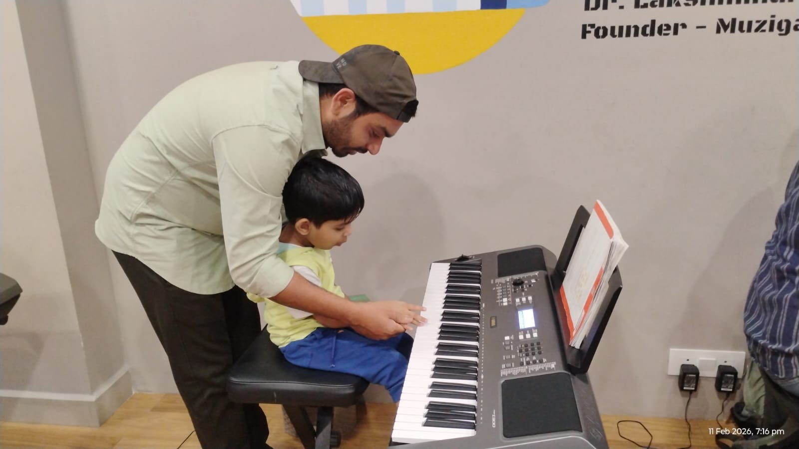 Piano lesson at Nizampet Music Academy