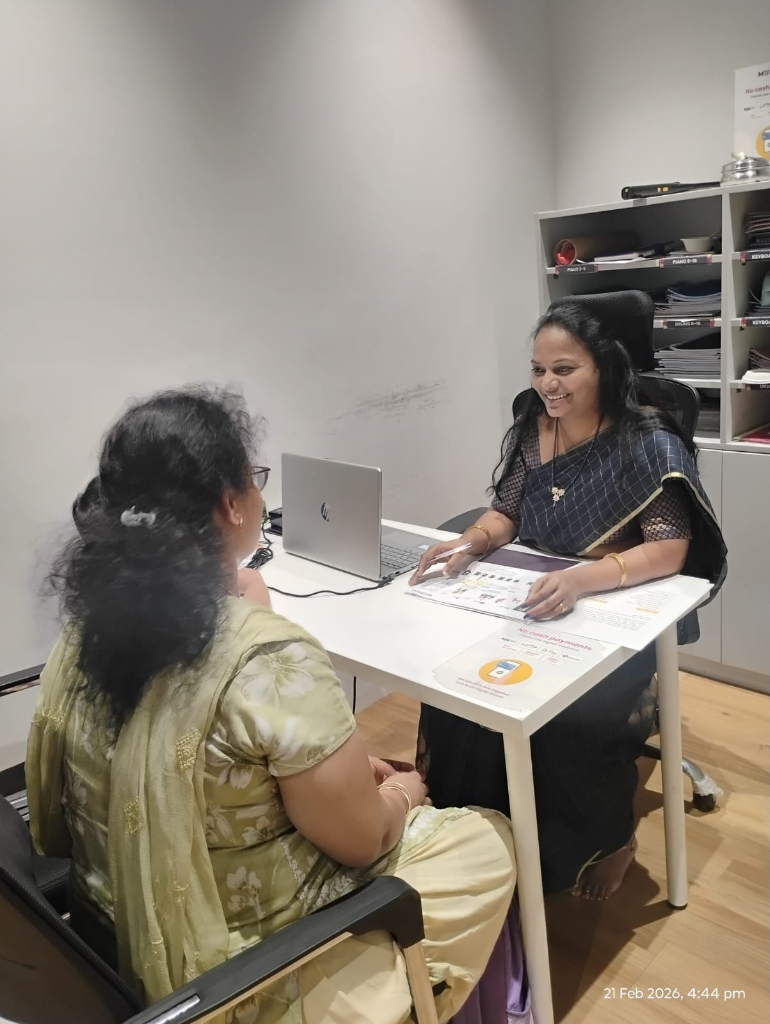 Student counselling at Nizampet Music Academy, Hyderabad
