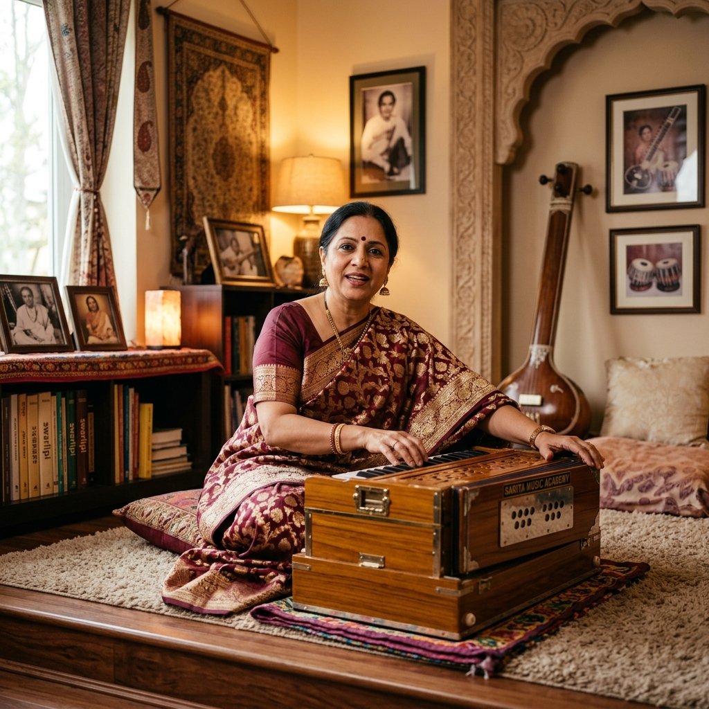 Carnatic vocal teacher at Nizampet Music Academy